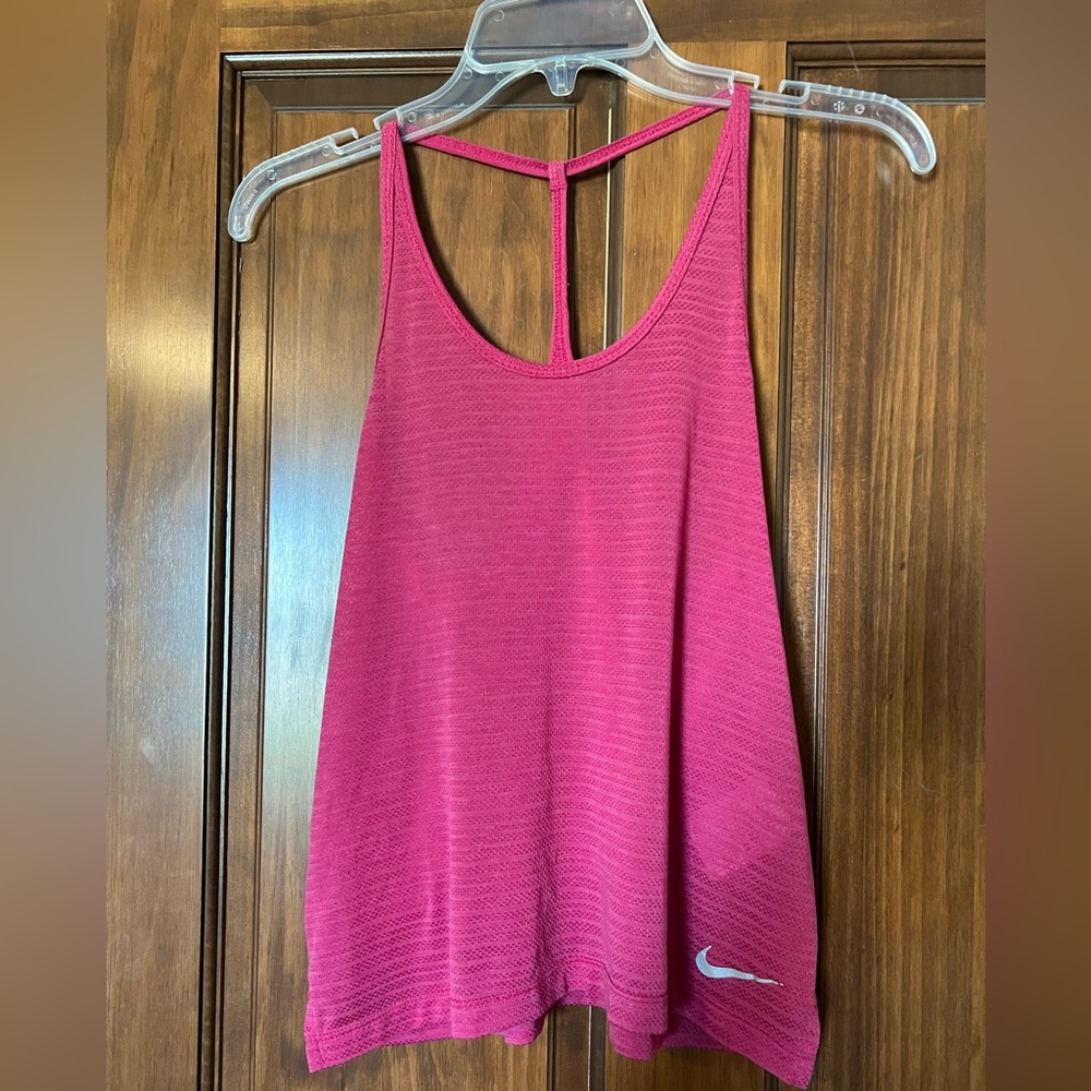 Nike Pink Relaxed Backless Tank Top